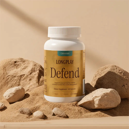 Longplay Defend colostrum capsules lifestyle photo