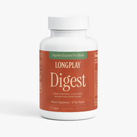 Longplay Groundwork Digest digestive enzyme supplement bottle, 60 capsules, front label