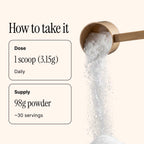 Scoop of Longplay Restore showing the 3.15 gram L-glutamine serving